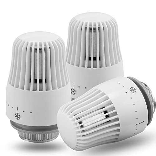 HOMGEN 3 pcs Tête Thermostatique M30 x 1,5 Tête de Remplacement Cover
