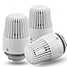 Cabeza Termostática Radiador HOMGEN 3Pcs Popular TRV Cabeza del Termostato 3Pcs M30 x 1.5 Válvula de Radiador Cabeza de Repuesto Válvula de Radiador de Temperatura para Hogar Oficina etc.
