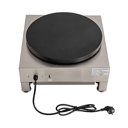 Elektrische Pfannkuchenmaschine, Crepes Maker Elektrischer, 16 Zoll große Pfannkuchenmaschine Crepes Griddle mit hölzernen Spreizer, für Crepes, Pancakes, Galettes, Burritos, Taccos – Bild 7