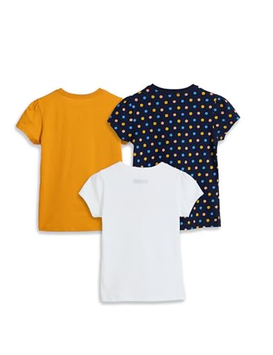 Image of Amazon Brand - Symbol Girls 100% Cotton Graphic Printed Half Sleeves T-Shirt | Age 2-14 Years (Combo Pack of 3 and 5)