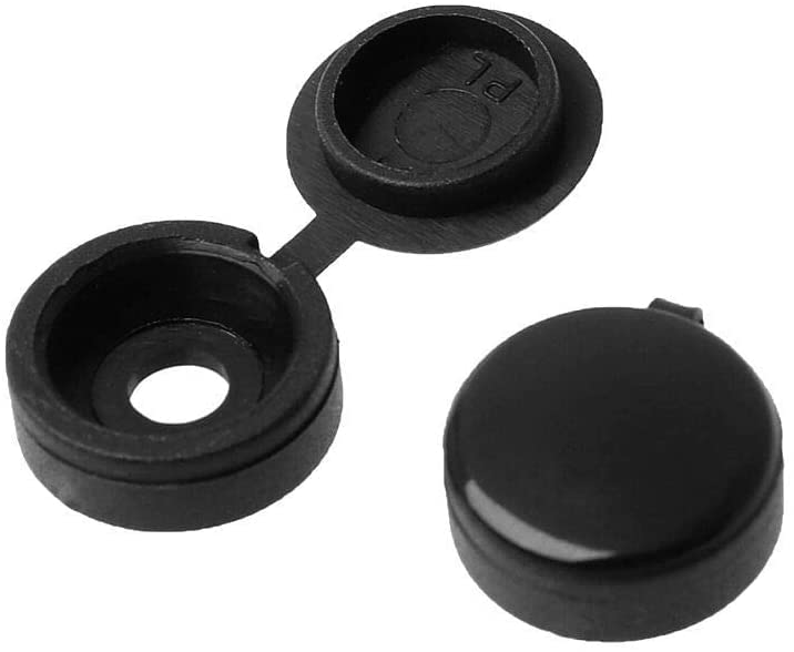 Vista 3 de Persberg - 120 tapas de rosca, tapas de rosca de plástico con bisagras, tapa de rosca plegable, tapas de arandela a presión, tapas abatibles de 12