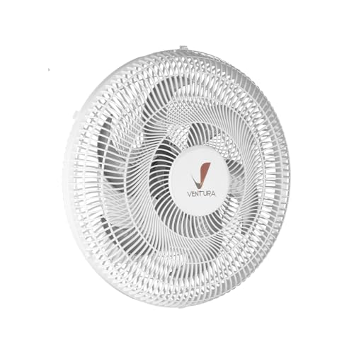 Venti-Delta Ventura Ventilador Oscilante Parede 50cm Grade Plástica Bivolt Branco