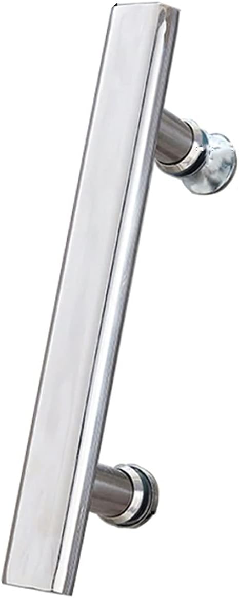 Push and Pull Bar Bathroom Glass Door Handle Stainless Steel Replacement Parts Internal/External Doors Shower Door Knobs (Size : 500mm)
