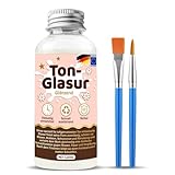 SFNN Glasur für Ton Lufttrocknend, Air Dry Clay Glaze, Tontöpfe zur Verhinderung von Rissen, Kratzern und Abrieb von Ton, für Gips, Vorgestrichenen Metallen, Holz, Schmuck, DIY (Gloss)