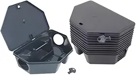 3 Porta Isca Armadilha Para Ratos Com Chave De Proteção