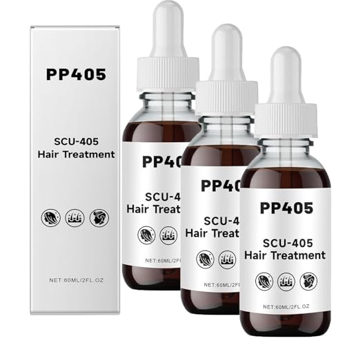 Trattamento dei capelli PP405, olio per la crescita dei capelli SCU-405, siero perdita anti-capelli, olio nutriente del cuoio capelluto, riparazione dei danni, prevenzione delle perdite (3pcs)