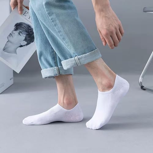 Image of 12-30 Pairs Low Cut Ankle Socks for Men Thin Breathable Casual No Show Athletic Socks Bulk