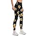 Beer Mugs Women's Yoga Pants High Waist Workout Leggings Tummy Control for Running Cycling L