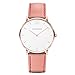 Produktbild PAUL HEWITT Armbanduhr Damen Sailor Line White Sand - Damen Uhr (Rosegold), Damenuhr mit Lederarmband in Aurora, weißes Ziffernblatt