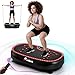 Vibration Plate, EvoSpark 2026 Plus Vibration Plate Exercise Machine with Larger Silicone Pad, Dual Motors, 199 Levels, 7 Modes, 226kg Capacity Vibrating Plate for Lymphatic Drainage & Weight Loss