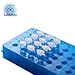 Polypropylene Microcentrifuge Tube Rack, Double Panel 60-Well Centrifuge Test Tube Holder for Chemistry Laboratory 0.5ml/1.5ml Tubes (1 Piece, Blue or Orange or Green, Random Colour)