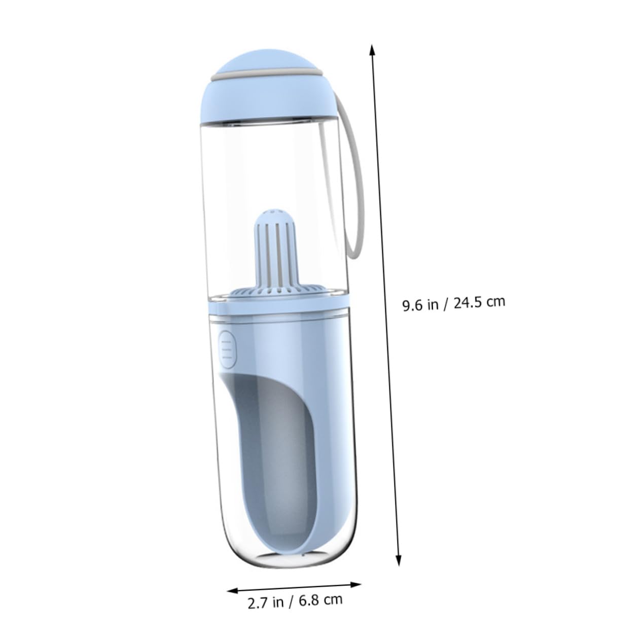 VANZACK Borraccia Portatile per Cani e Gatti 330ml, da Viaggio Design di Perdite, Apertura per Uscire