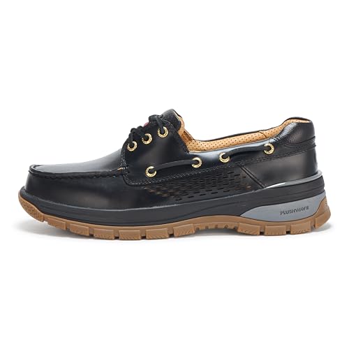 Sperry Mens Shoes Men's Gold Billfish PLUSHWAVE Boat Shoe, Black, 102