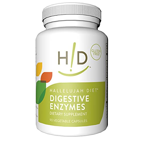 Hallelujah Diet - Digestive Enzymes, Multi-Enzyme Nutritional Supplements For Dietary Support & Nutrient Absorption, 90 Capsules #TOP15