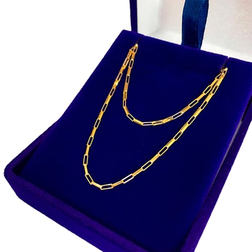 Cordão Corrente Masculina Tijolinho/Veneziana Longa 60cm Ouro 18k 750 c/Estojo e Certificado