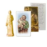 St. Joseph Statue for Selling House with Prayer Card Catholic Statue with Special Prayer for Selling and Buying a Home Real Estate Saint Help