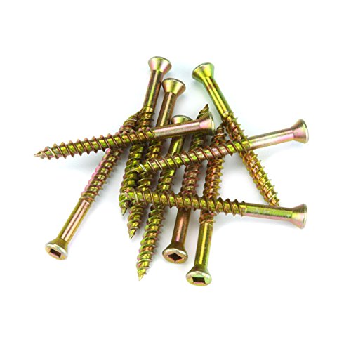 Vis tête fraisée réduite carrée 7 x 1-5/8 pour fixation de plinthes sans éclater le bois