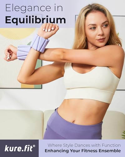 Image of Pilates Weight | Wrist & Ankle Weights for Women | Weighted Bangles | 1LB / 2LB Each (Set of 2)