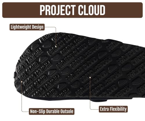 Image of Project Cloud 100% Genuine Leather Slip-ons Footbed Clogs for Women Sandals | Memory Foam Arch Support Slippers for Women; Trendy Slip-ons Women's Mules & Clogs Sandals; Non-Slip Outsole for comfort.
