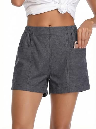 Short en jean pour femme fini les ceintures trop serrées grâce à la taille élastique - 4