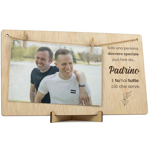 CONTRAXT Regalo originale Vuoi essere il mio padrino. Cornice portafoto