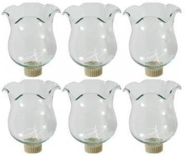 Darice 5200-50 Glass Candle Cup - Clear - 2.5 x 2.375 inches - 6 Count