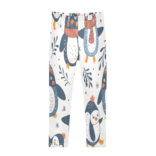 Bolaz Toddler Girls Leggings Printed Yoga Pants Leggings Hat Penguins for Kids