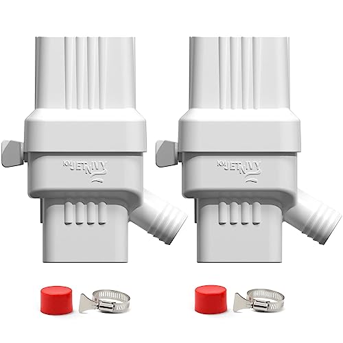 Rainwater Collection System(2Sets),Downspout Diverter With Adjustable Collection Capacity, Uv-Resistant Rain Barrel Diverter Kit，Rainwater Catching System Fits 2"*3" Standard Downspout #TOP1