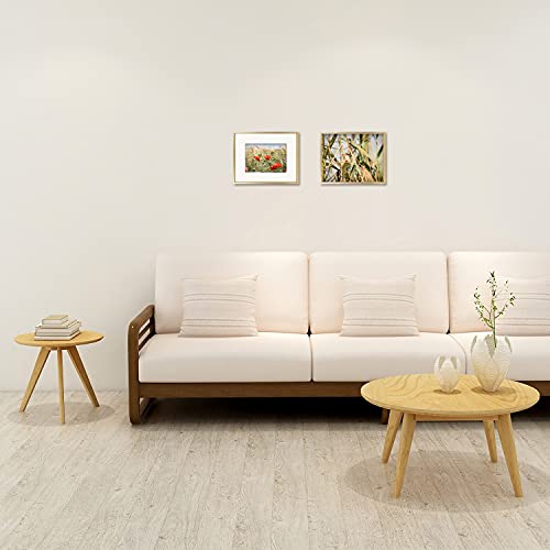 Frametory, 8X10 Aluminum Photo Frame For 5X7 Pictures With Mat Or 8X10 Without, Real Glass, Wall Or Tabletop Metal Picture Frame Collection (Gold, 1 Pack) #TOP6