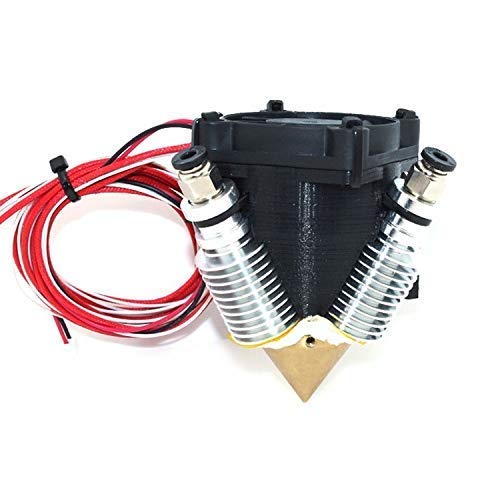 Druckerzubehör Extruder Komplettset - Lite6 Messing Multi Color Düse 3 in 1 Out 0,4 mm für 1,75 mm Filament Mixing Colors Multi Düse für 3D Drucker 3D Drucker Extruder Zubehör