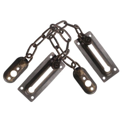 SEWACC 2 piezas Cadena de Seguridad para Puerta de Inoxidable Protección Antirrobo para Hogar y Ventana Cierre Seguro Fácil de Instalar