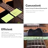 Guitar String Cleaner, Instrument Guitar Cleaning Kit Guitar Maintenance Kit, Guitar Accessories, Fretboard Cleaner, Guitar Tools for Cleaning String and Fretboard (Green) - Image 3