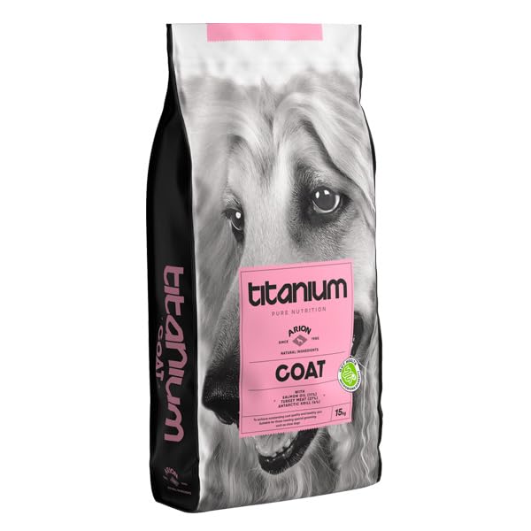 ARION Titanium Coat Alimento para Perros, Fórmula Premium con Omega 3, Aceite de Salmón y Krill, Proteína de Pavo, 2 kg