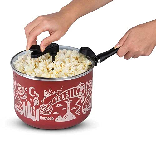 Pipoqueira Rochedo 20cm Antiaderente Ref.9295306545 Vermelho