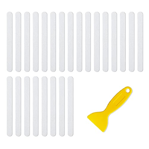 Wibue 24 Pcs Non Slip Bathtub Stickers, Anti Slip Shower Stickers, Safety Bathtub Strips Adhesive Decals With Premium Scraper For Bath Tub Shower Stairs #TOP6