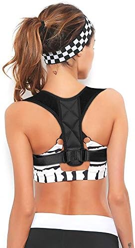 SUKKI Posture Corrector for Women & Men, Back Brace for Posture Correction - Adjustable Posture Support for Slouching & Hunching - Shoulder Posture Brace for Pain Relief & Bad Posture