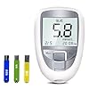 MiBoce Tester Multifunzione per Glucosio, Misuratore di Colesterolo Totale per Glucosio, Acido Urico, 3 in 1, con 25 Strisce Reattive per Zucchero nel Sangue + 10 per Acido Urico + 10 per Colesterolo