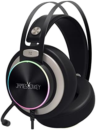JamesDonkey James Donkey 712 Siyah 7.1 Surround RGB Gaming Kulaklık Neodimyum 50mm Sürücüler 112dB Hassas Mikrofon -43dB RGB LED Aydınlatmalı Manuel + Yazılımla Ses Kontrol USB Bağlantı ve Ses Kartı - Görsel 4