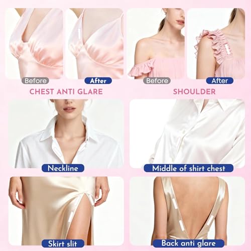 Image of UB Unity Brand 216 Strips Double Sided Tape for Fashion, Clothing and Body Tape | All Day Strength Invisible Dress Tape for women | Gentle to stick on Skin and clothes | Transparent