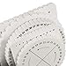 BILLIOTEAM 5 Pieces Braiding Disk Round Square Kumihimo Beading Cord Disc Braiding Braided Plate DIY Bracelet Loom Weaving Board (Round/Square Plate, White)