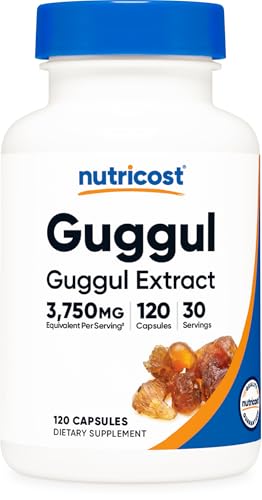Nutricost Guggul Extract Supplement 120 Capsules for 30 Servings Per Bottle