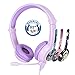Produktbild ONANOFF BuddyPhones Galaxy, Volume-Safe Gaming and School Headset for Kids, Detachable Cable with High-Performance BeamMic, Perfect for School or Gaming on PS4, XboxOne, Nintendo Switch, or PC, Purple