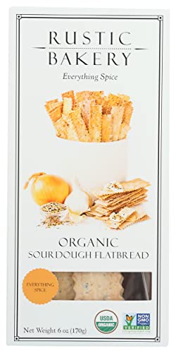 Rustic Bakery Organic Everything Spice Sourdough Flatbread, 6 Oz #TOP7