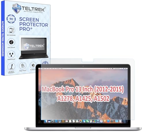 Image of ScreenGuard Compatible With MacBook Pro 13 Inch (2012-2015) A1278, A1425, A1502 Flexible Fiber 9H Hardness Screen Protector Not a Tempered Glass,