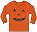 Threadrock Little Boys' Halloween Pumpkin Face Long Sleeve Toddler T-shirt