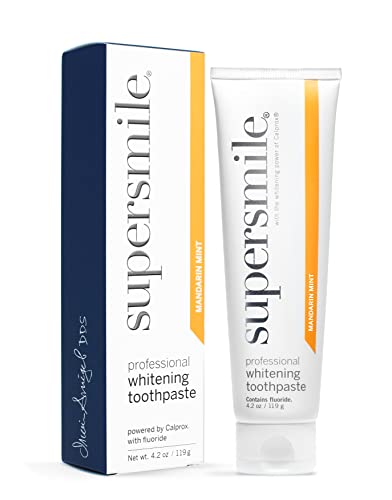 Supersmile Professional Whitening Toothpaste With Fluoride - Powerful Whitening Without Sensitivity - Safe And Effective On Dental Restorations (Mandarin Mint, 4.2 Oz) #TOP28