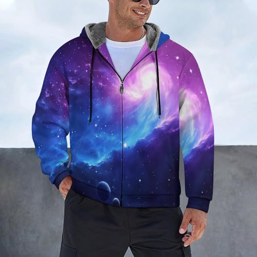 Sweat à capuche zippé pour hommes idéal pour les soirées fraîches - 3
