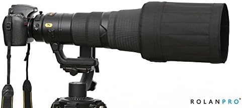 Rolanpro Lens Hood Telephoto Lens Folding Hood for Canon Nikon Sony Sigma Tamron 400mm f/2.8, 600mm f/4, 800mm f/5.6 SLR (L)-#Black Waterproof