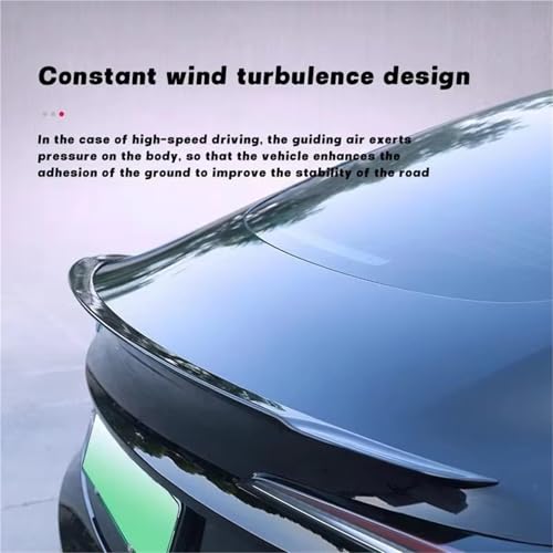 Spoiler Arrière Tesla Model Y Juniper en ABS Style Carbone Brillant - 4