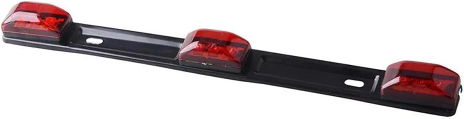 LED Third Brake Light Rear Bumper Third Tail Brake Signal Light 3LED Parking Stop Lamp Car Accessories For GMC For Sierra Auto Rear Brake Lamp(Red)
